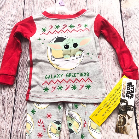 Baby Yoda Christmas PJ New - Picture 2 of 4